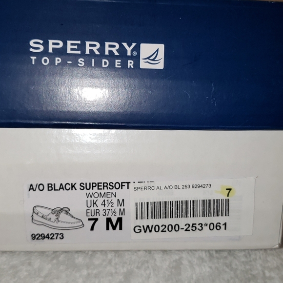 Sperry Topsiders, black leather, 7 - Picture 9 of 9